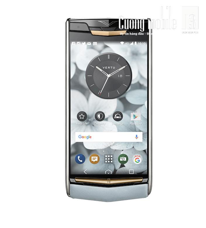 Vertu New Signature Touch Sky Blue Rose Gold Brand New 